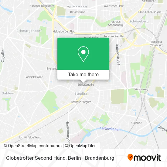 Globetrotter Second Hand map