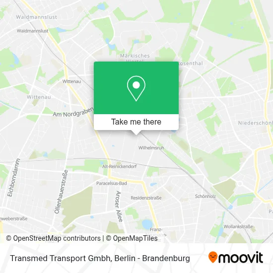 Transmed Transport Gmbh map
