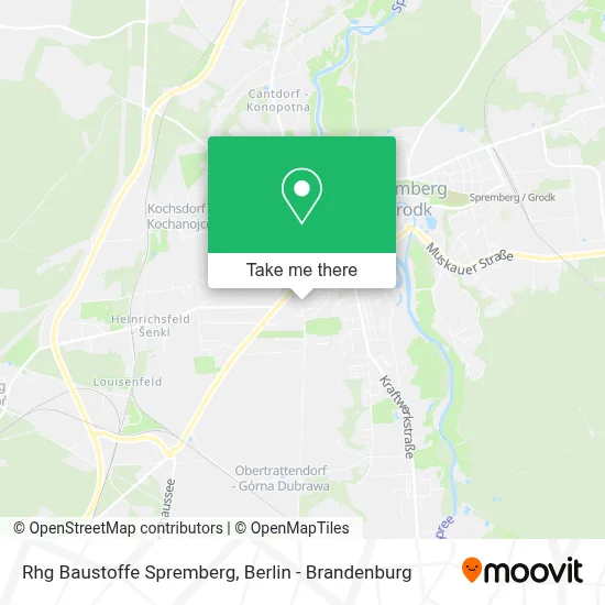 Rhg Baustoffe Spremberg map