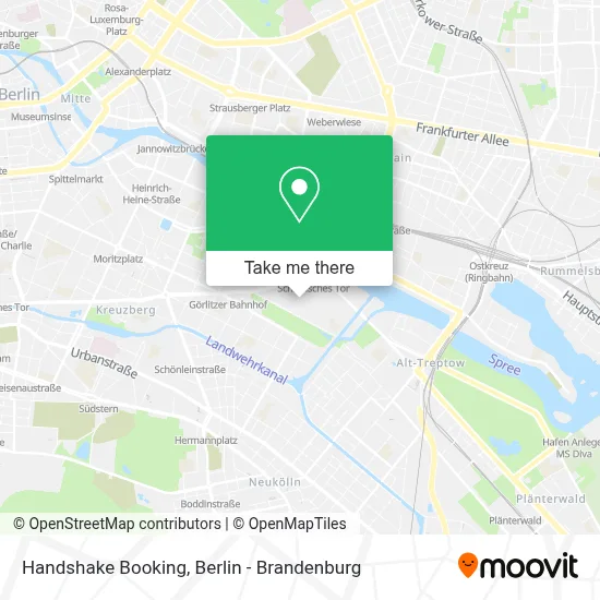Handshake Booking map