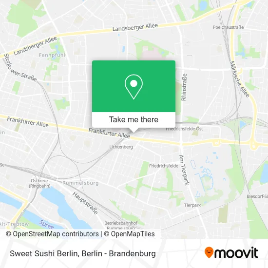 Sweet Sushi Berlin map