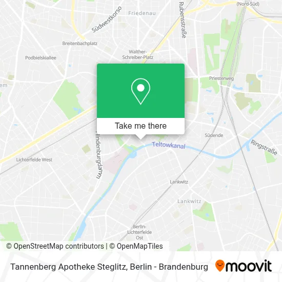 Tannenberg Apotheke Steglitz map