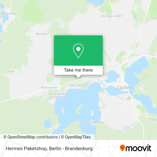 Hermes Paketshop map