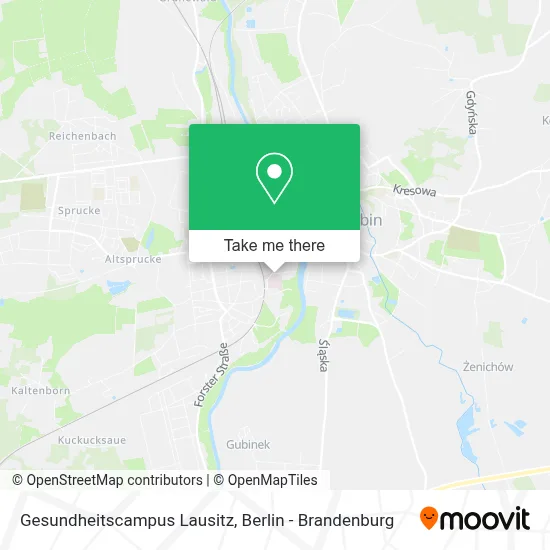 Gesundheitscampus Lausitz map