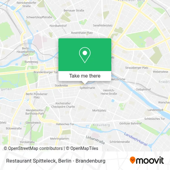 Restaurant Spitteleck map
