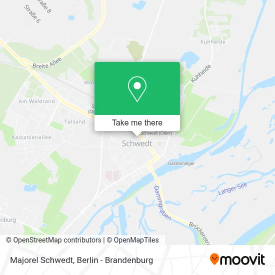 Majorel Schwedt map