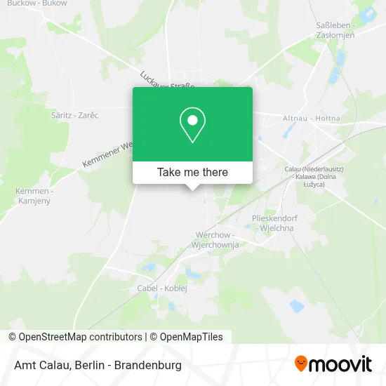 Amt Calau map