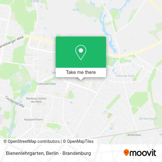 Bienenlehrgarten map
