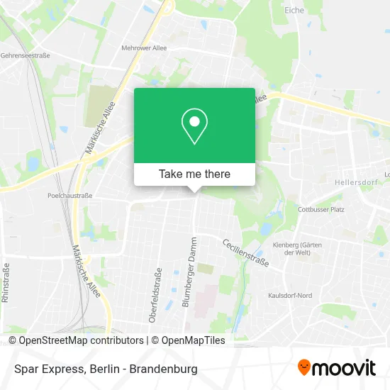 Spar Express map