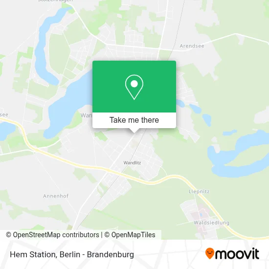 Hem Station map