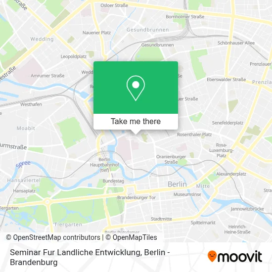 Seminar Fur Landliche Entwicklung map