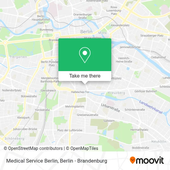 Medical Service Berlin map