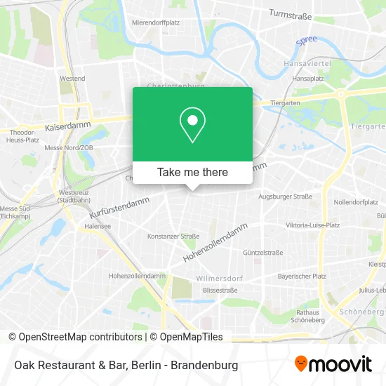 Oak Restaurant & Bar map