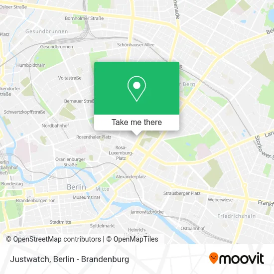 Justwatch map
