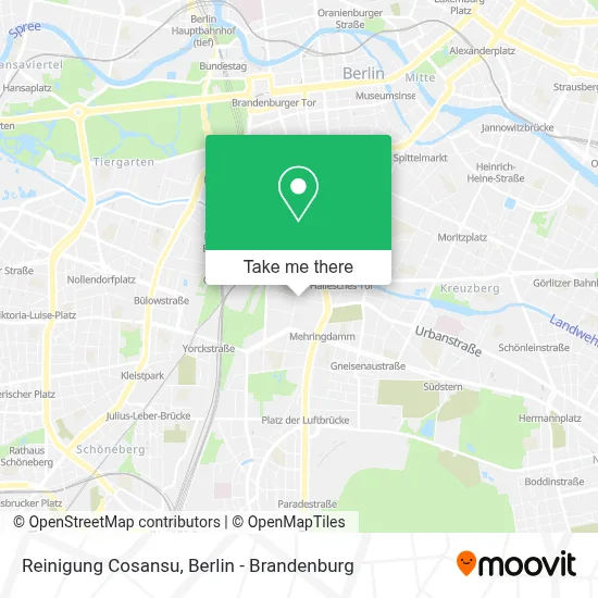 Reinigung Cosansu map