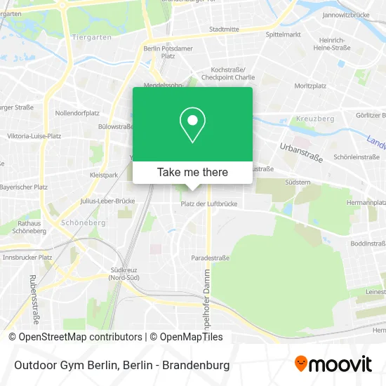 Outdoor Gym Berlin map