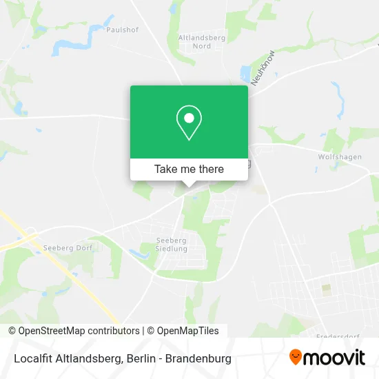 Localfit Altlandsberg map