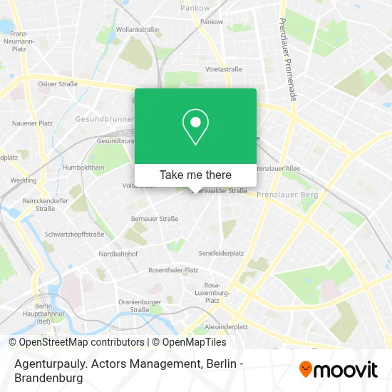 Agenturpauly. Actors Management map