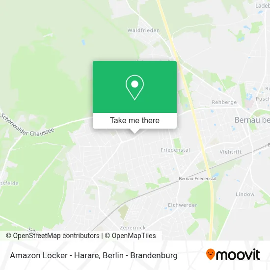 Amazon Locker - Harare map