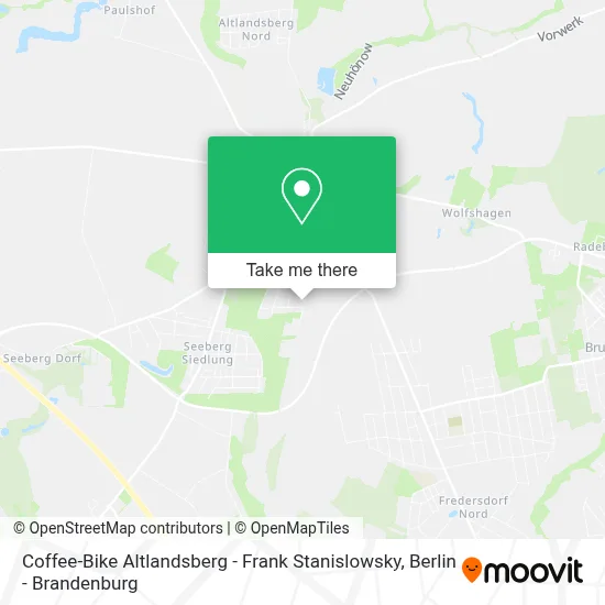 Coffee-Bike Altlandsberg - Frank Stanislowsky map