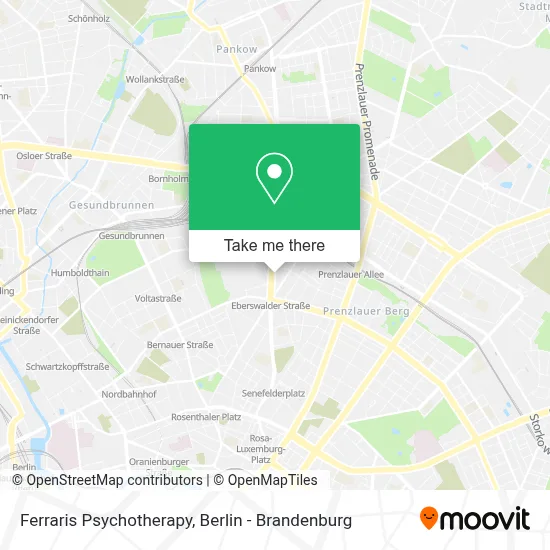 Ferraris Psychotherapy map