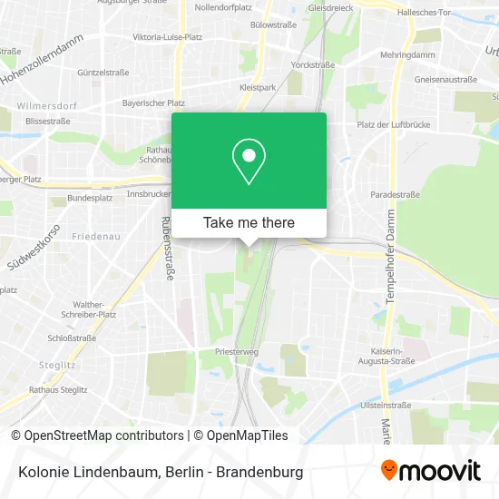 Kolonie Lindenbaum map