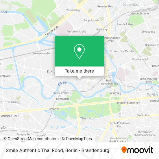 Smile Authentic Thai Food map