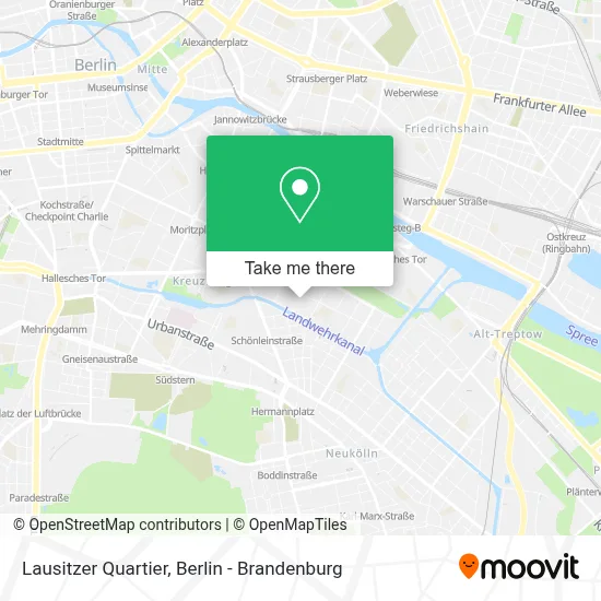Lausitzer Quartier map