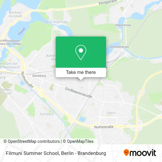 Filmuni Summer School map