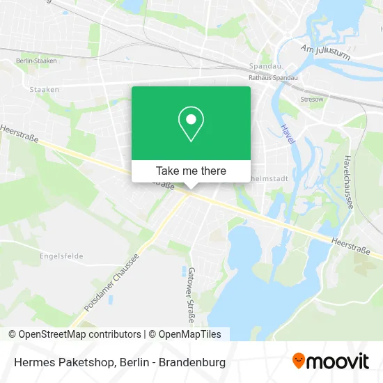 Hermes Paketshop map