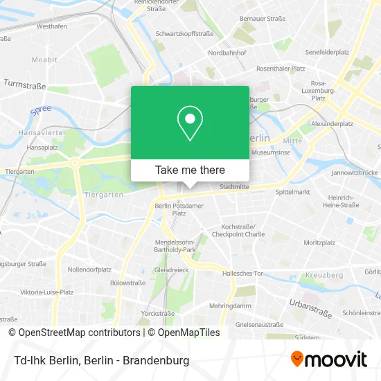 Td-Ihk Berlin map