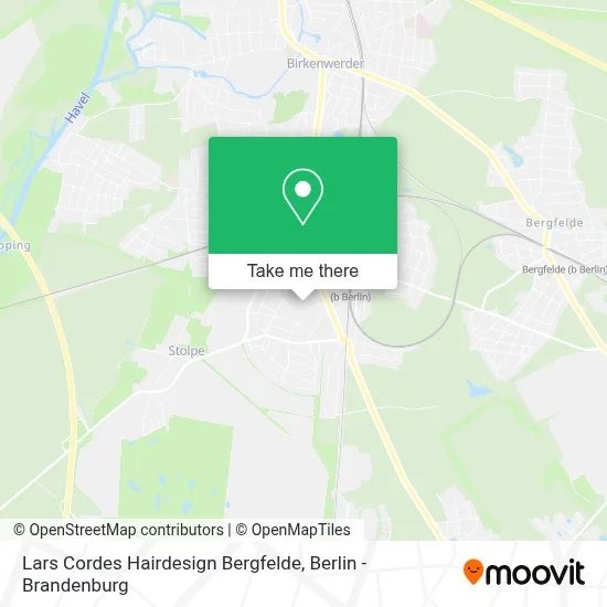 Lars Cordes Hairdesign Bergfelde map
