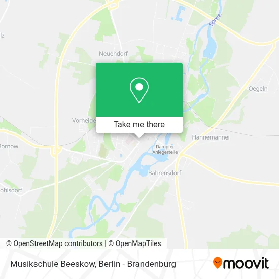 Musikschule Beeskow map