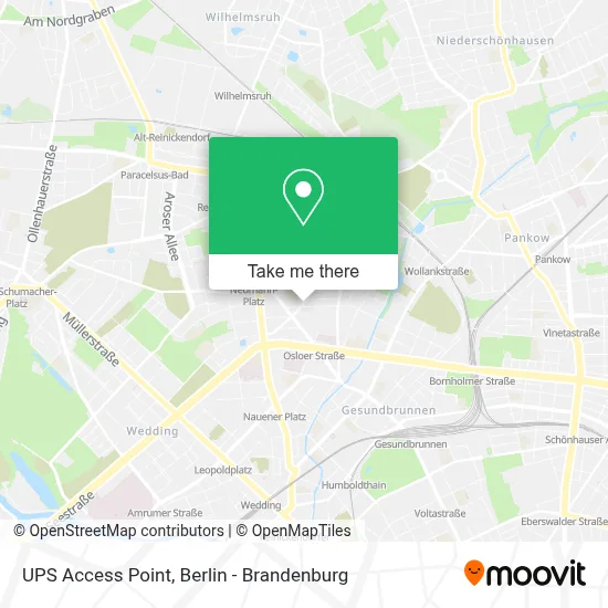 Ups Access Point map