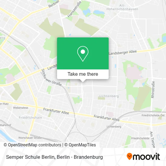 Semper Schule Berlin map