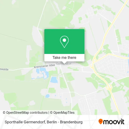 Sporthalle Germendorf map