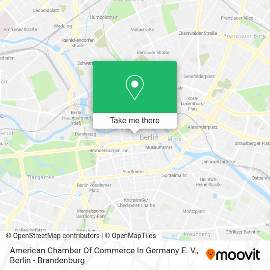 American Chamber Of Commerce In Germany E. V. map