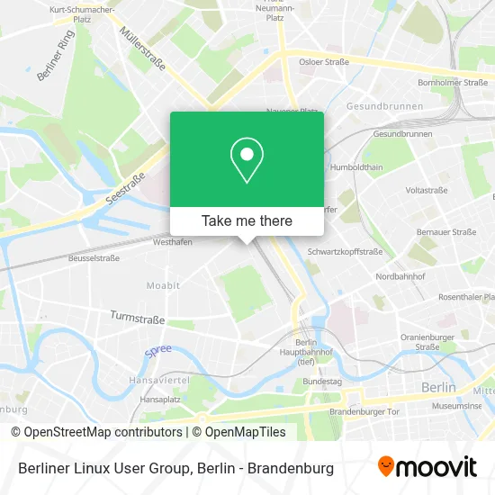 Berliner Linux User Group map