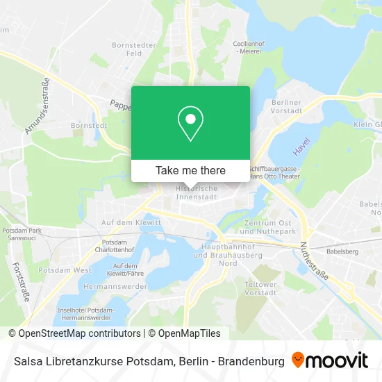 Salsa Libretanzkurse Potsdam map