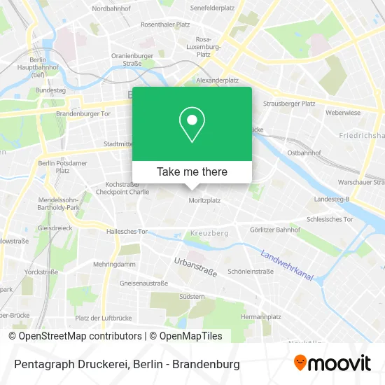 Pentagraph Druckerei map