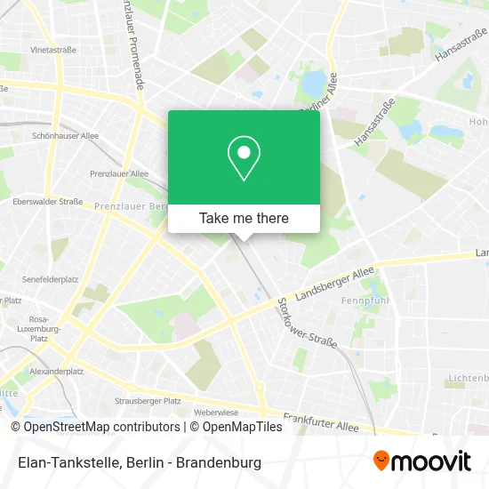 Elan-Tankstelle map