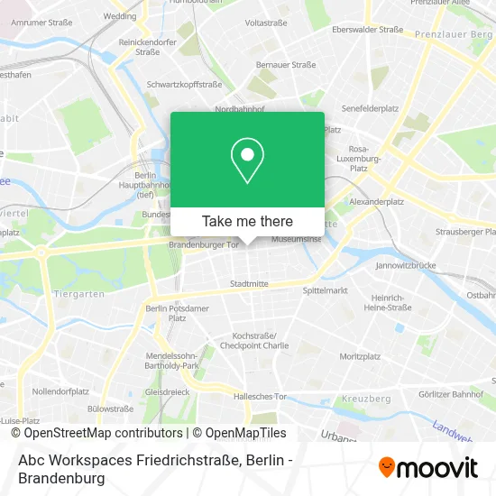 Abc Workspaces Friedrichstraße map