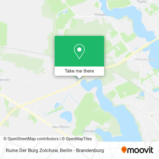 Ruine Der Burg Zolchow map