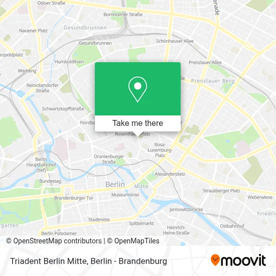 Triadent Berlin Mitte map