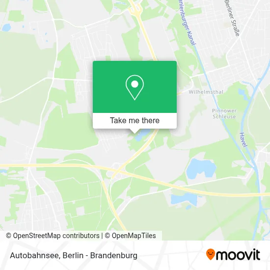 Autobahnsee map