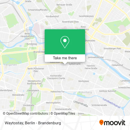 Waytostay map