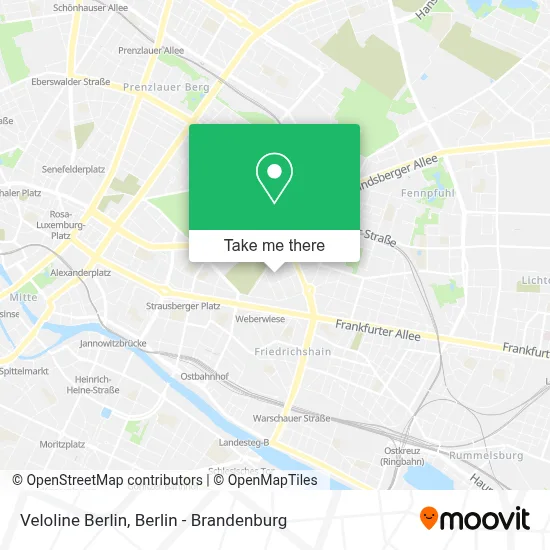 Veloline Berlin map