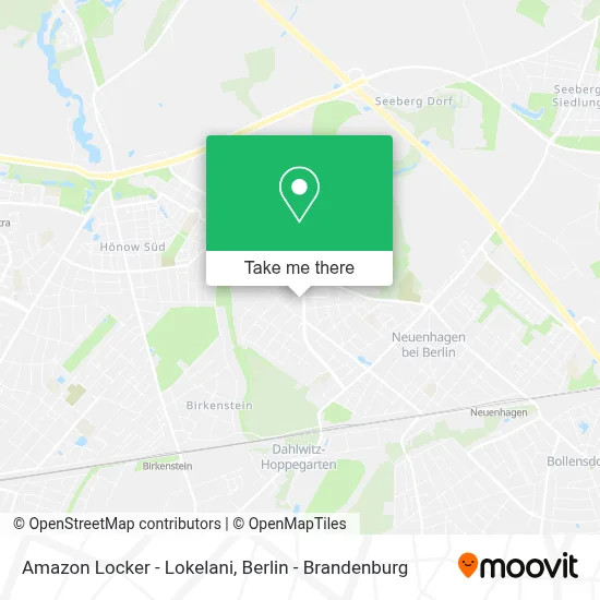 Amazon Locker - Lokelani map