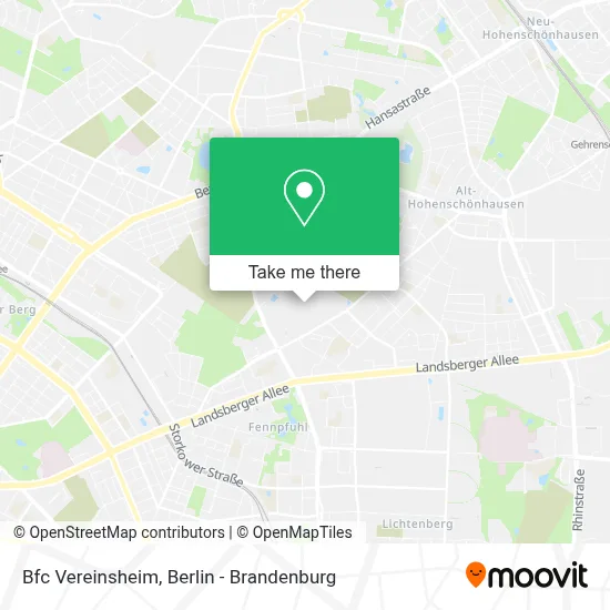 Bfc Vereinsheim map