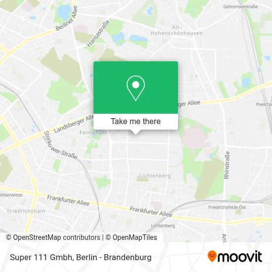 Super 111 Gmbh map
